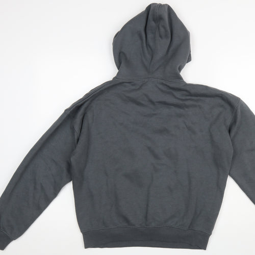 PrettyLittleThing Women’s Grey Pullover Hoodie XS Pilates Print