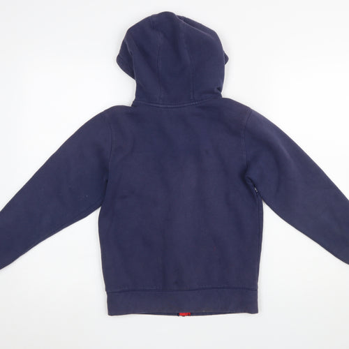 Canterbury Boys Navy Full Zip Hoodie 10 Years England Rugby O2 Logo