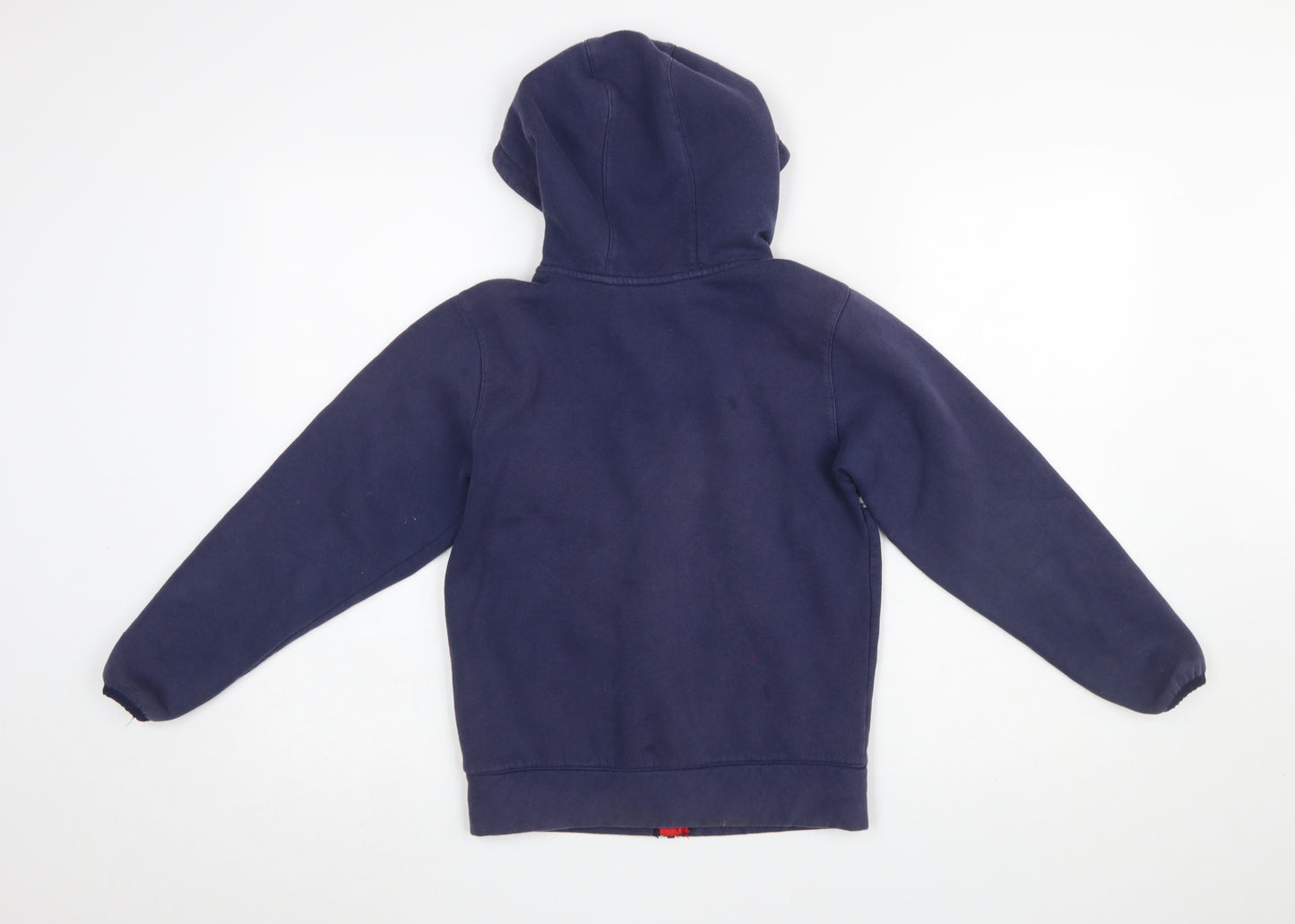 Canterbury Boys Navy Full Zip Hoodie 10 Years England Rugby O2 Logo