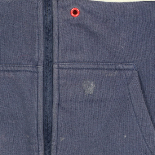 Canterbury Boys Navy Full Zip Hoodie 10 Years England Rugby O2 Logo
