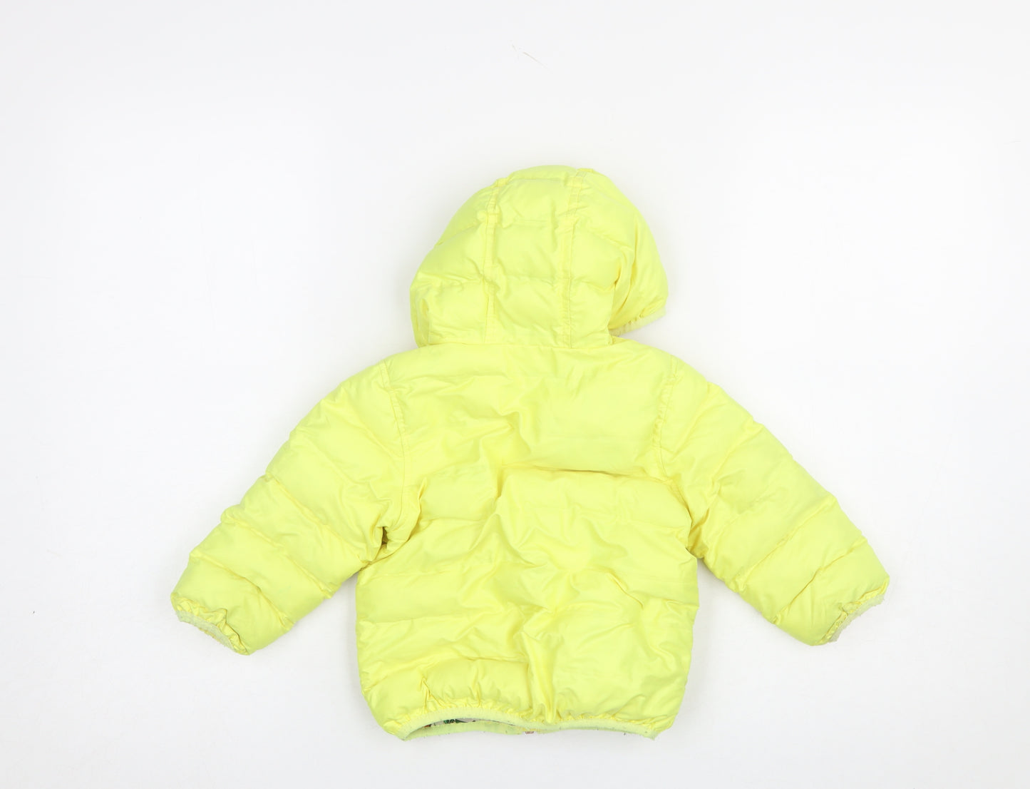 Next Unisex Baby Yellow Puffer Jacket 12-18 Months Hooded Winter Coat