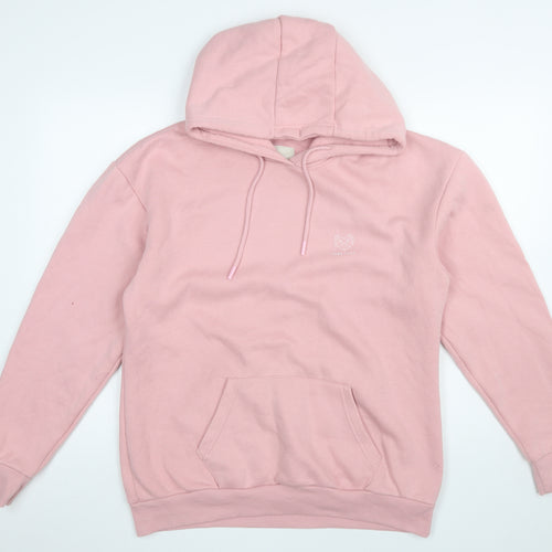 Pink Soda Sport Women’s Pink Pullover Hoodie Size 8 Cotton Blend