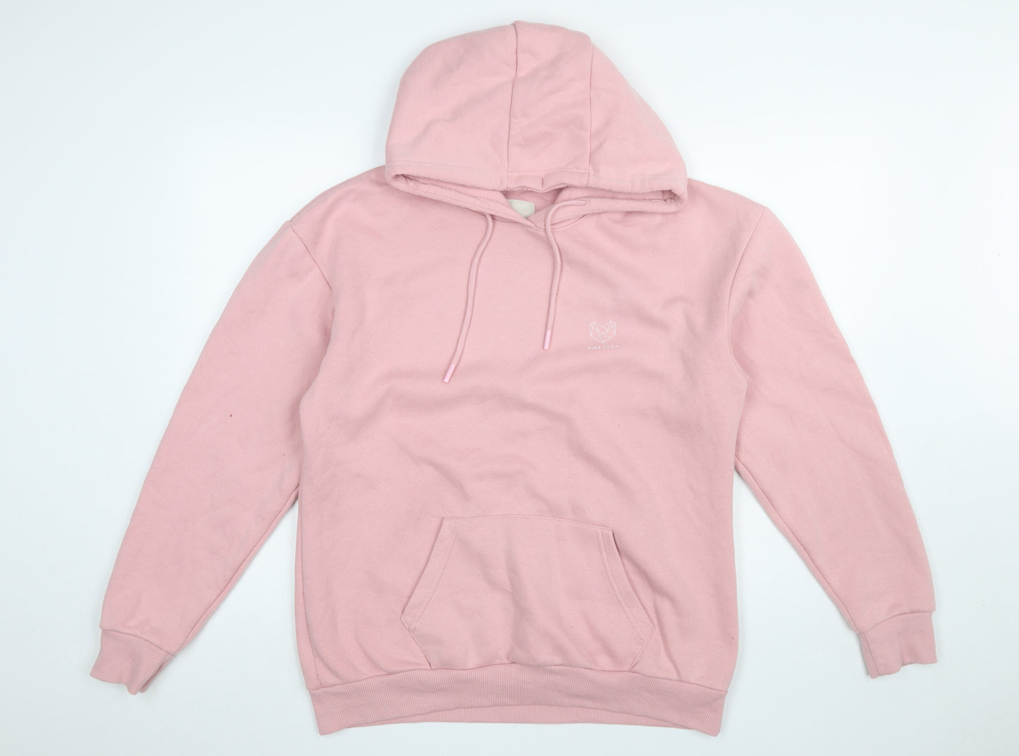 Pink Soda Sport Women’s Pink Pullover Hoodie Size 8 Cotton Blend