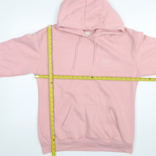 Pink Soda Sport Women’s Pink Pullover Hoodie Size 8 Cotton Blend