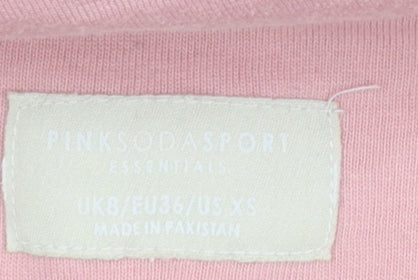Pink Soda Sport Women’s Pink Pullover Hoodie Size 8 Cotton Blend