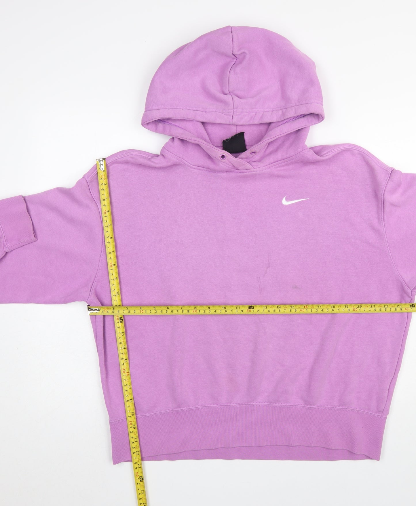 Nike Womens Purple Pullover Hoodie M Cotton Blend Casual