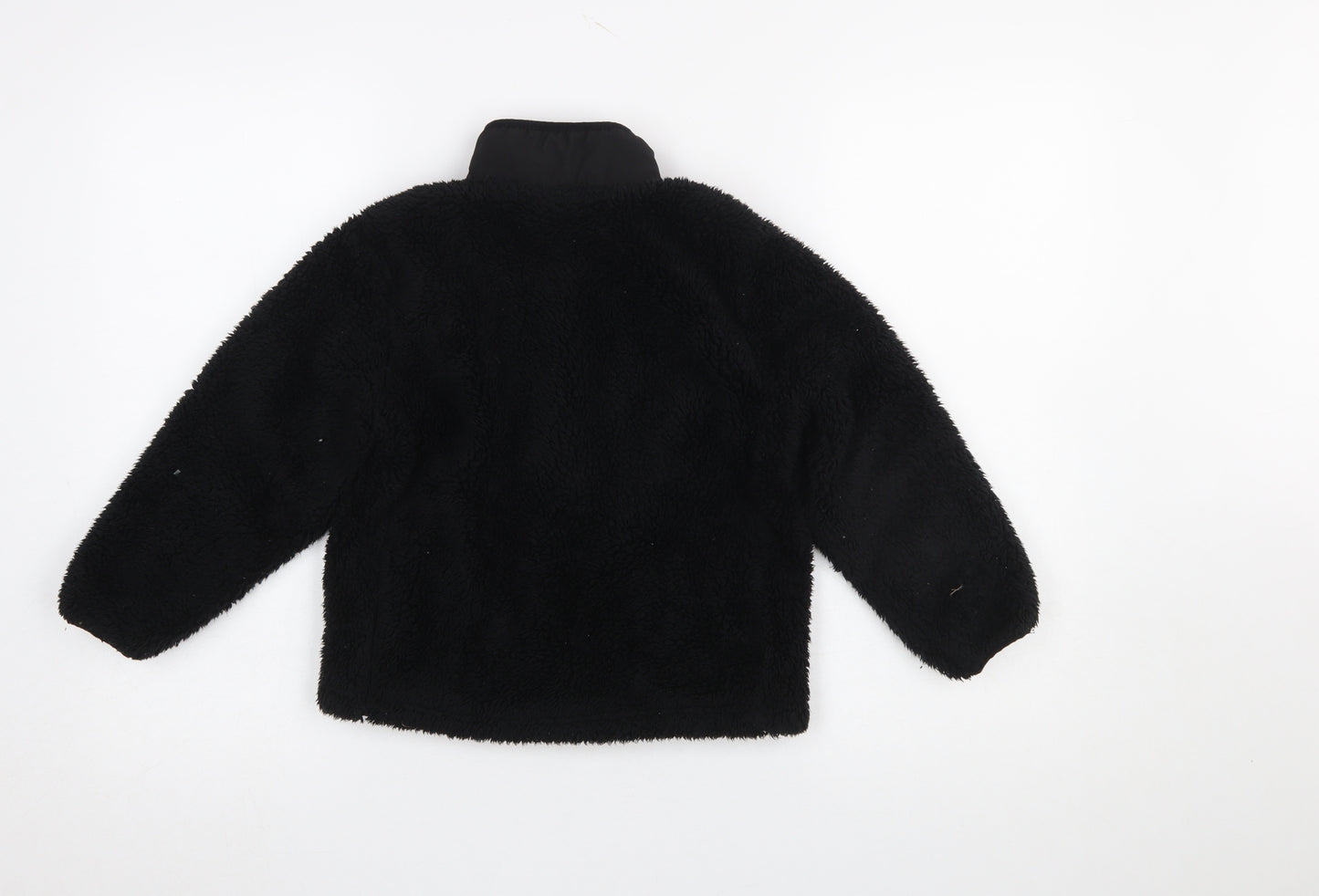 Reebok Girls Black Fleece Full Zip Jacket 5-6 Years