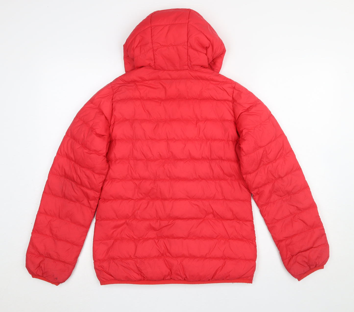 Trespass Womens Red Hooded Puffer Jacket XXS Down Filled Warm Coat