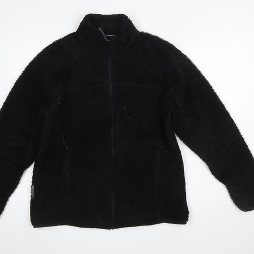 Mountainlife Women's Black Fleece Zip Jacket Size 14