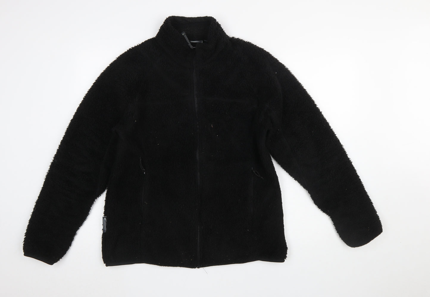 Mountainlife Women's Black Fleece Zip Jacket Size 14