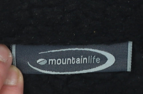 Mountainlife Women's Black Fleece Zip Jacket Size 14