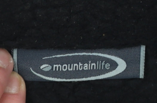 Mountainlife Women's Black Fleece Zip Jacket Size 14