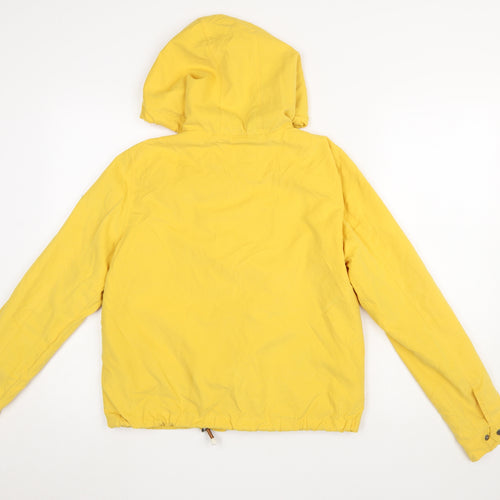 ONLY Women's Yellow Hooded Windbreaker Jacket Size M