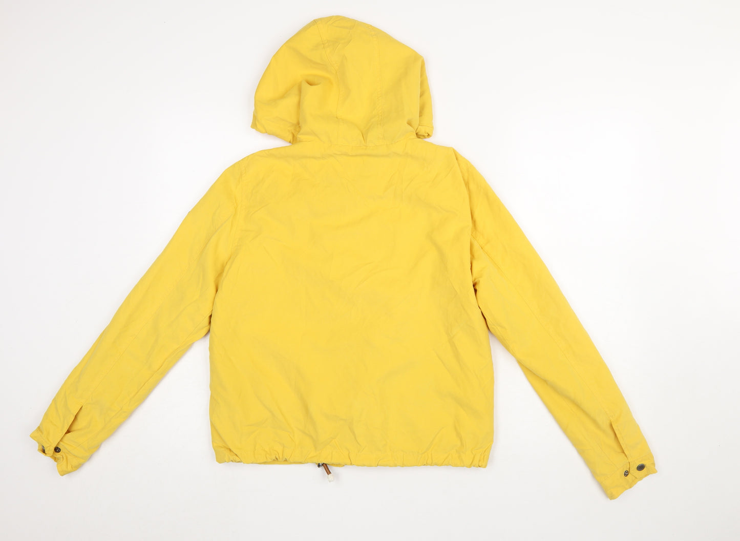 ONLY Women's Yellow Hooded Windbreaker Jacket Size M