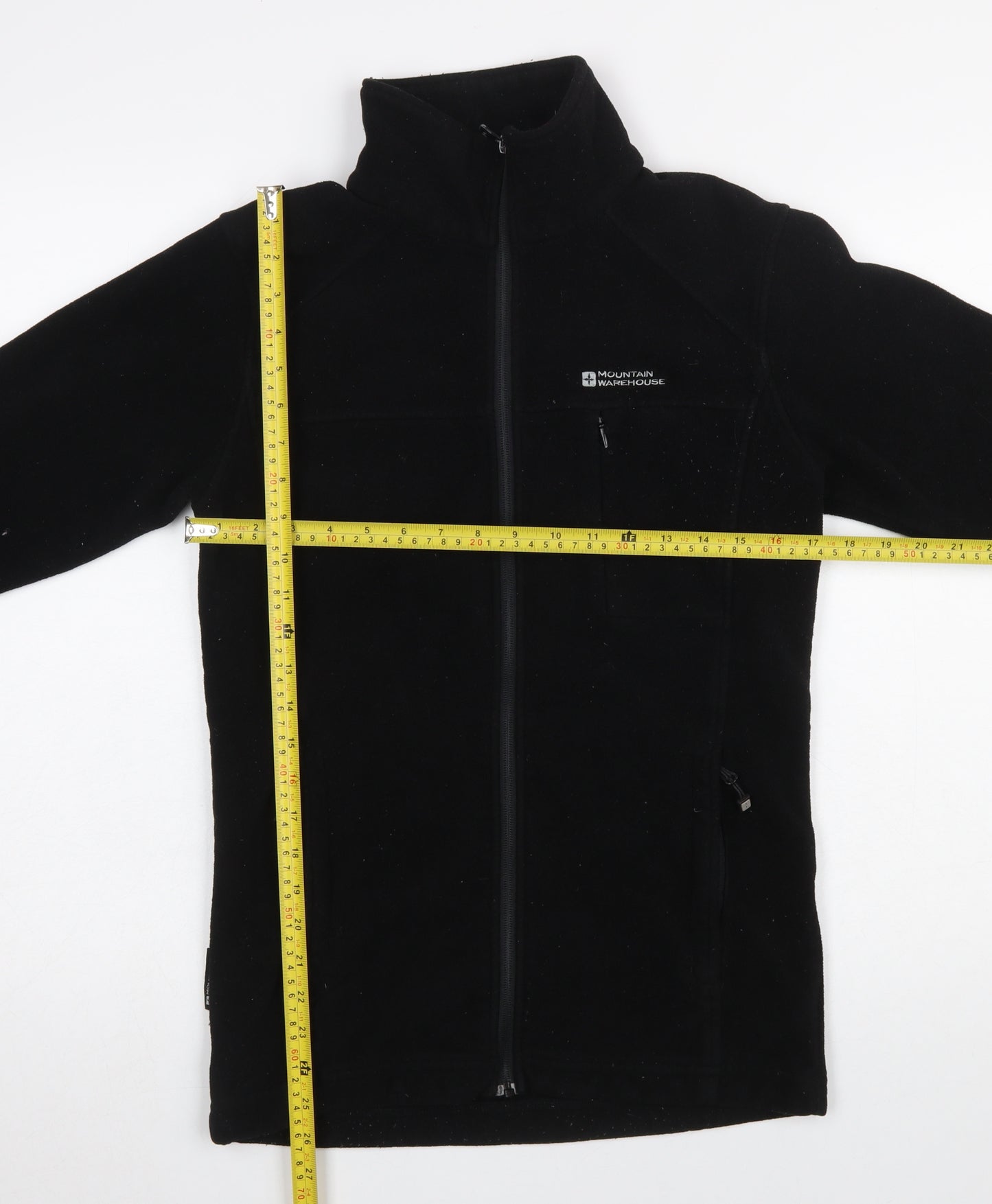 Mountain Warehouse Men's Black XS Full Zip Fleece Jacket