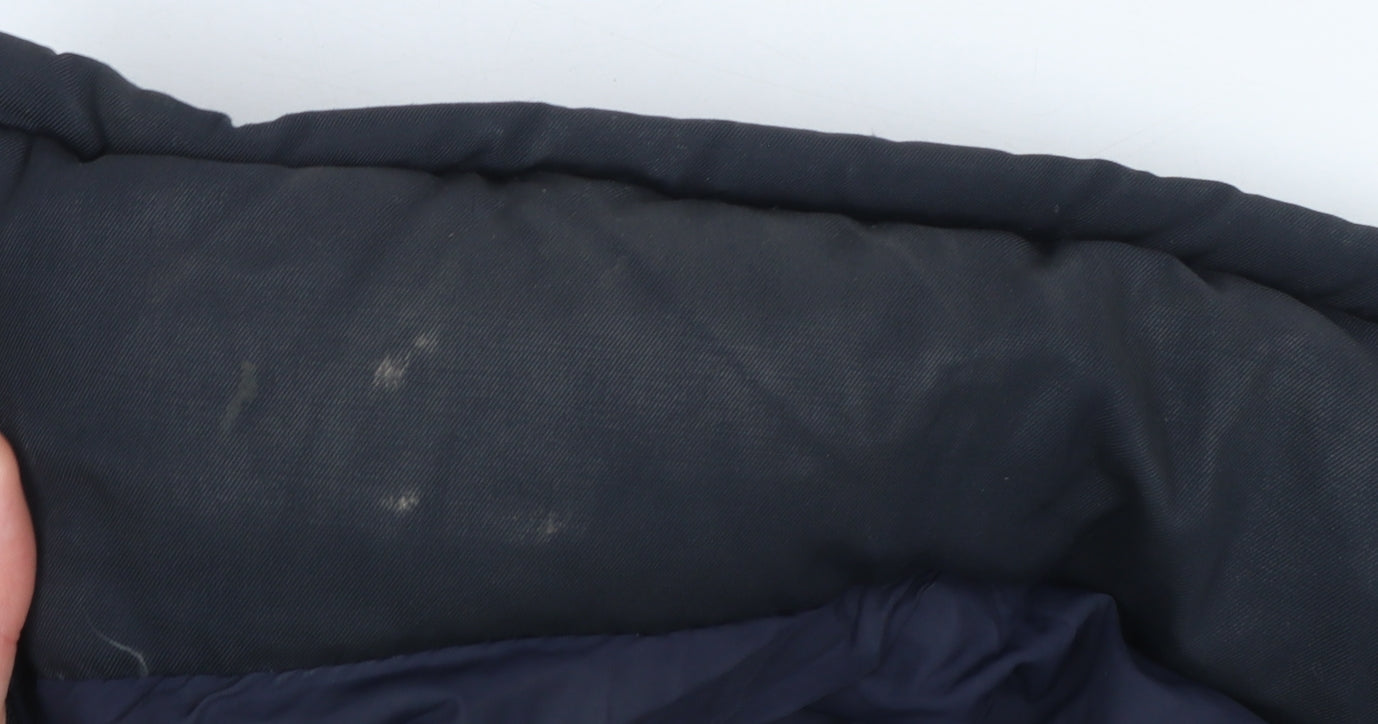 Zara Women Black Down Puffer Jacket Size 10 Mid-Length Winter Coat