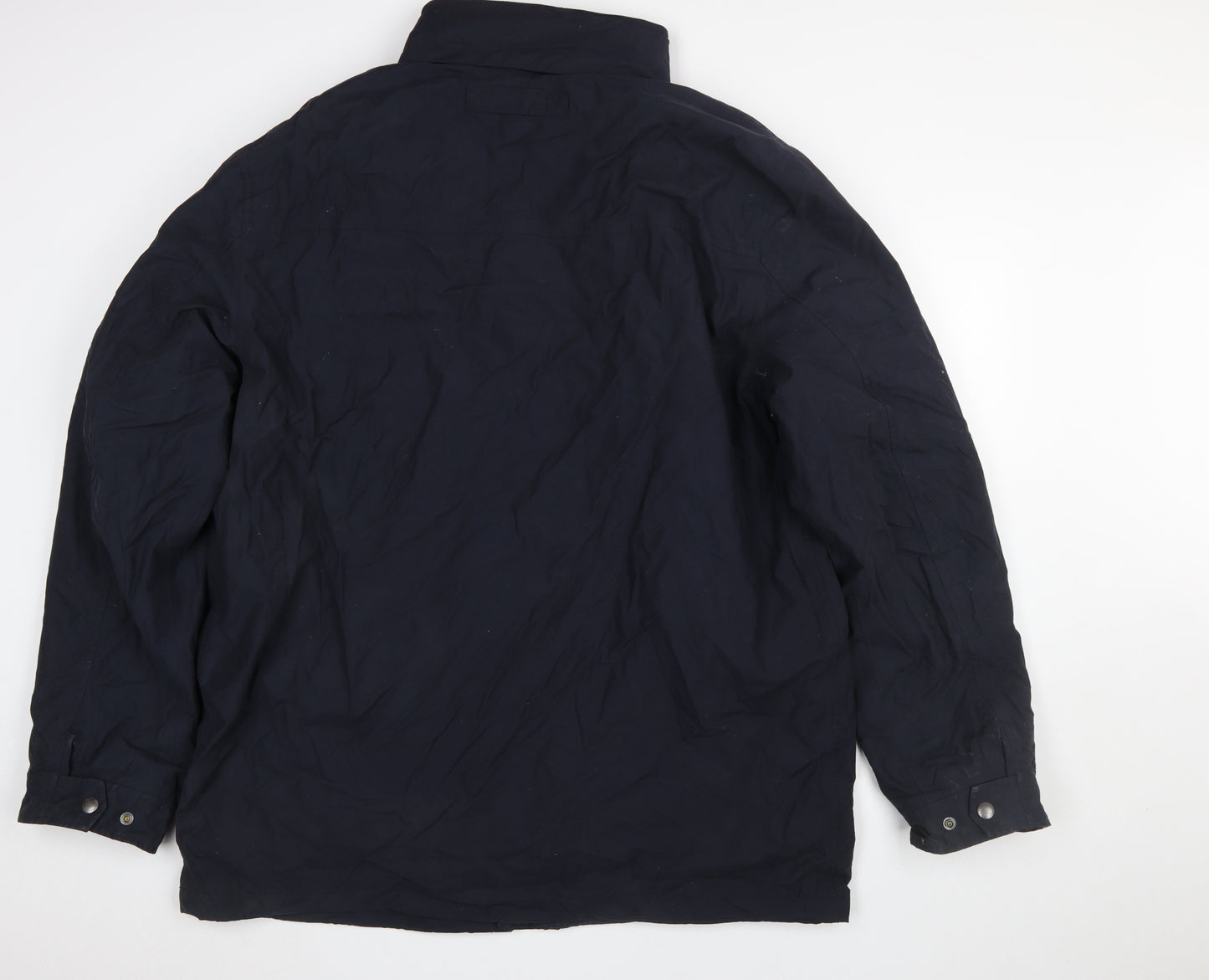 GANT Men's Blue 2XL Parka Jacket Cotton Blend Full Zip Winter Coat