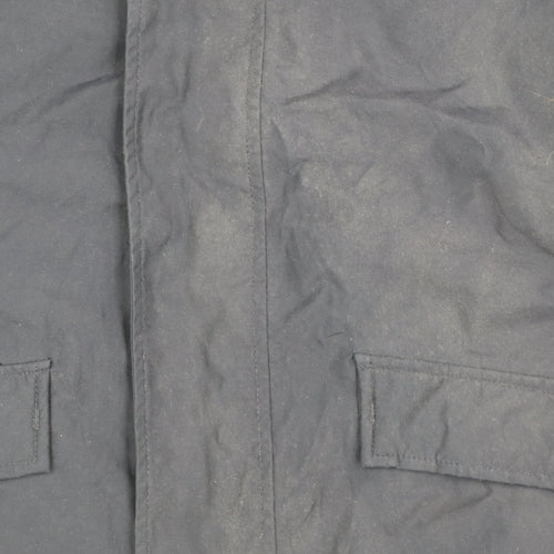 GANT Men's Blue 2XL Parka Jacket Cotton Blend Full Zip Winter Coat