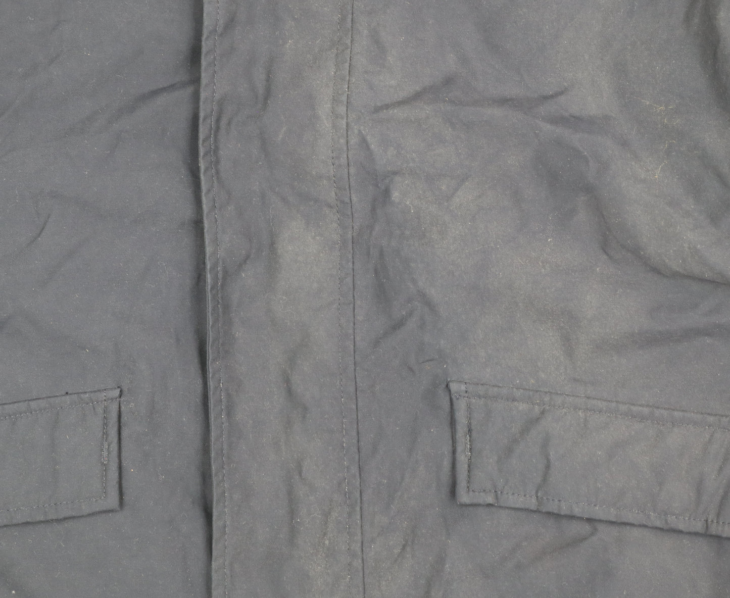 GANT Men's Blue 2XL Parka Jacket Cotton Blend Full Zip Winter Coat