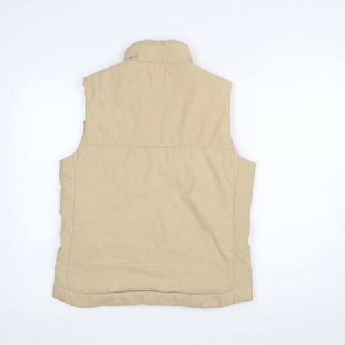 Dorothy Perkins Women’s Beige Zip Front Padded Waistcoat UK 12