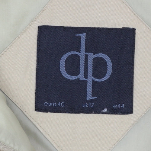 Dorothy Perkins Women’s Beige Zip Front Padded Waistcoat UK 12