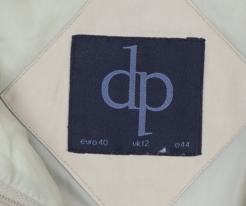 Dorothy Perkins Women’s Beige Zip Front Padded Waistcoat UK 12