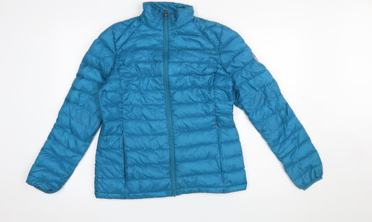 Harvey & Jones Women’s Blue Puffer Jacket Size 12 Lightweight Down Coat