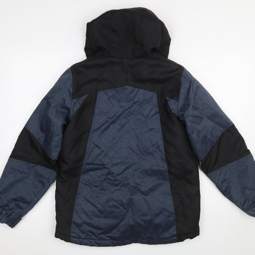 Athletech Boys Blue Hooded Puffer Jacket Lined Waterproof Coat 10-12 Years