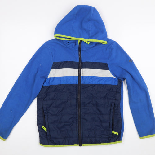 Craghoppers Boys Blue Hooded Puffer Jacket 11-12 Years Outdoor Full Zip