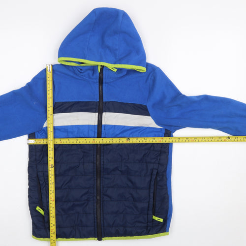 Craghoppers Boys Blue Hooded Puffer Jacket 11-12 Years Outdoor Full Zip