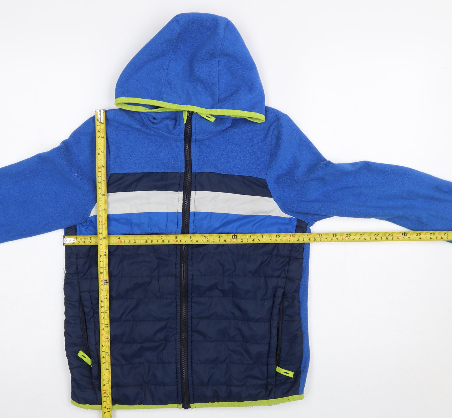 Craghoppers Boys Blue Hooded Puffer Jacket 11-12 Years Outdoor Full Zip