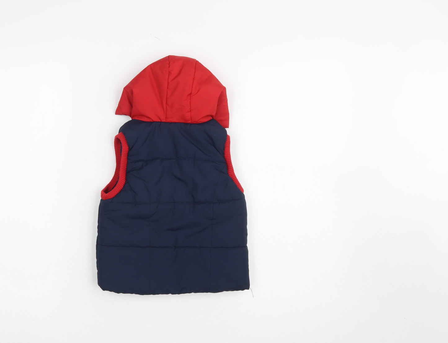 Marvel Spider-Man Boys Blue Red Hooded Padded Bodywarmer 2-3 Years