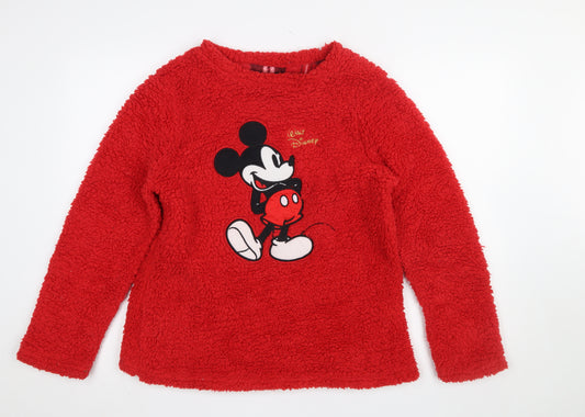Primark Disney Red Fleece Mickey Mouse Women’s Nightshirt Size 10-12