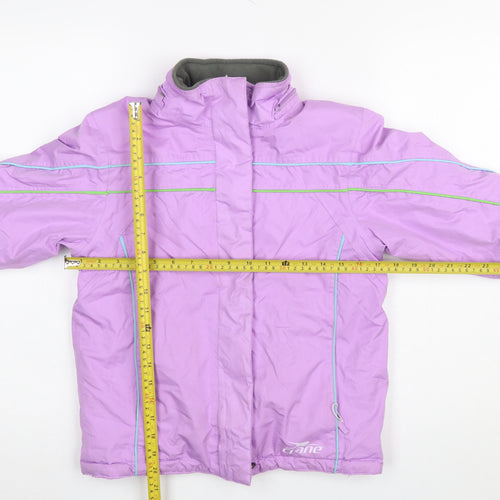 Crane Girls Purple 7-8 Years Waterproof Hooded Ski Jacket