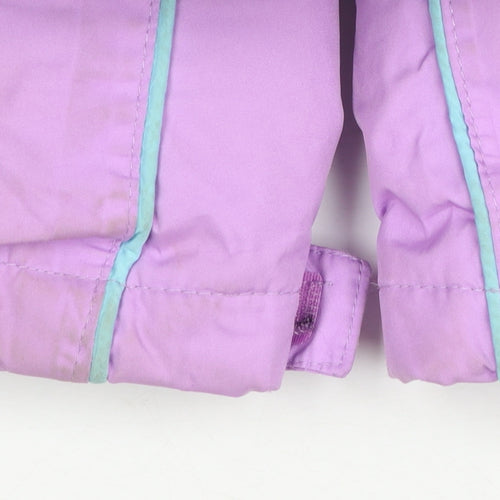 Crane Girls Purple 7-8 Years Waterproof Hooded Ski Jacket