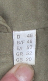 Rowlands Womens Beige Polyester Overcoat Size 20 Lined Mid Length