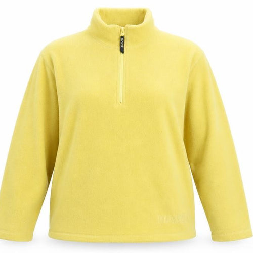 Maine New England Women's Yellow Fleece 1/2 Zip Pullover Sweatshirt Size 10