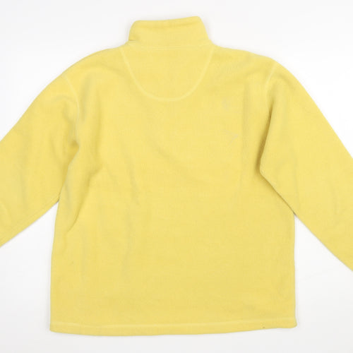 Maine New England Women's Yellow Fleece 1/2 Zip Pullover Sweatshirt Size 10