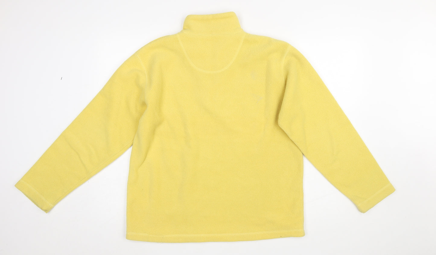 Maine New England Women's Yellow Fleece 1/2 Zip Pullover Sweatshirt Size 10