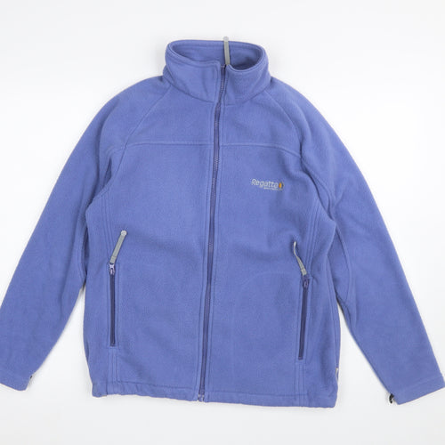 Regatta Women's Blue Fleece Full Zip Jacket Size 12 Regular