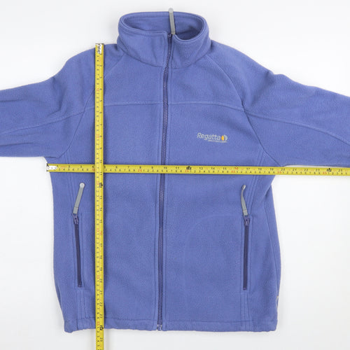 Regatta Women's Blue Fleece Full Zip Jacket Size 12 Regular