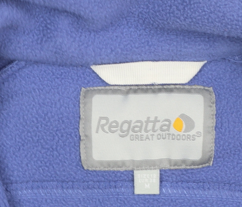 Regatta Women's Blue Fleece Full Zip Jacket Size 12 Regular