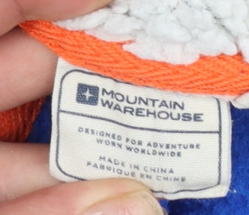 Mountain Warehouse Boys Blue Hooded Full Zip Fleece Jacket 7-8 Years