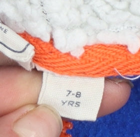 Mountain Warehouse Boys Blue Hooded Full Zip Fleece Jacket 7-8 Years