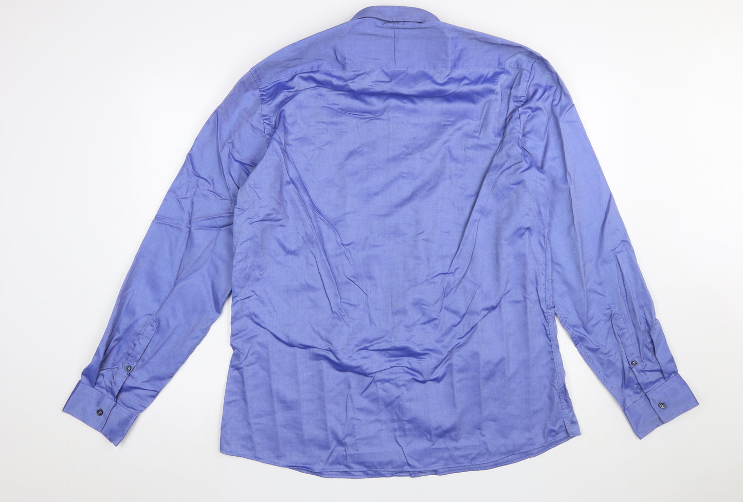 Next Collection Men's Blue Slim Fit 17.5in 44cm Cotton Dress Shirt