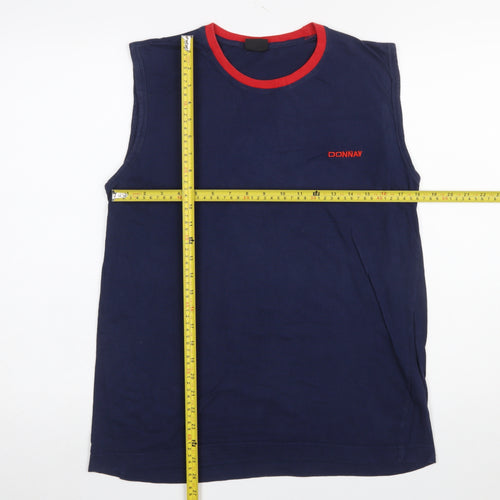 Donnay Men's Navy Blue Sleeveless Tank Top Size M Athletic Fit