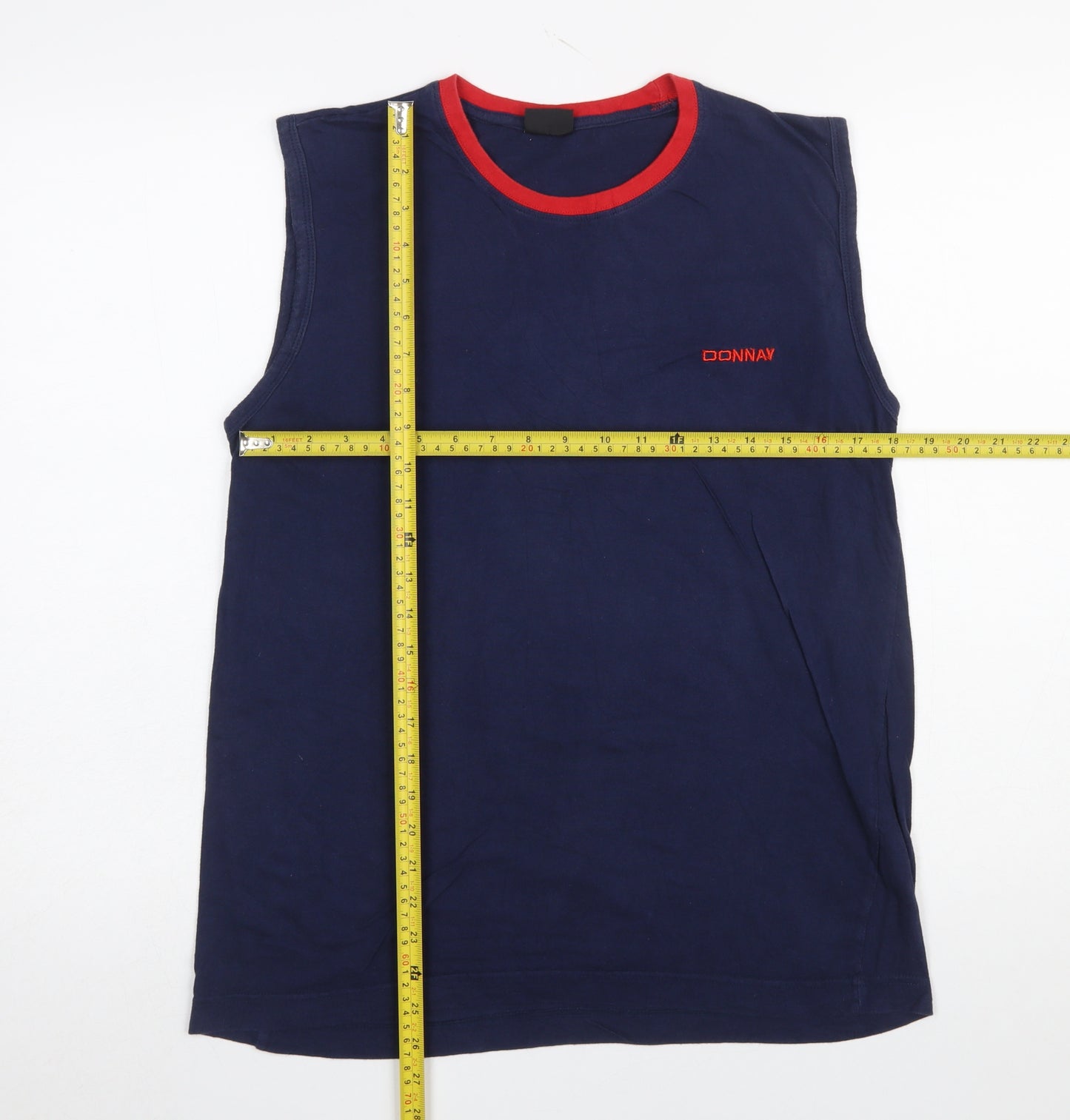 Donnay Men's Navy Blue Sleeveless Tank Top Size M Athletic Fit