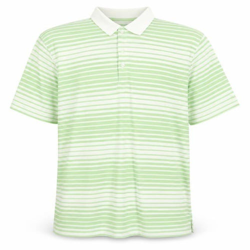 Golf Co Men’s Green Striped Cotton Polo Shirt XL
