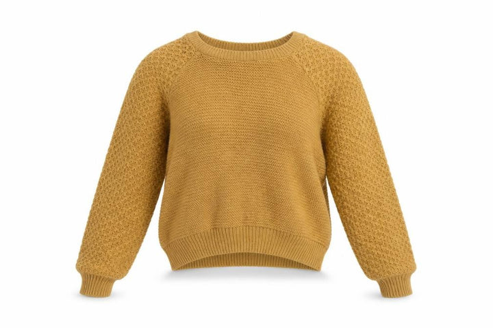 Miss Selfridge Women Mustard Knit Jumper UK 4 Acrylic Crew Neck Long Sleeve