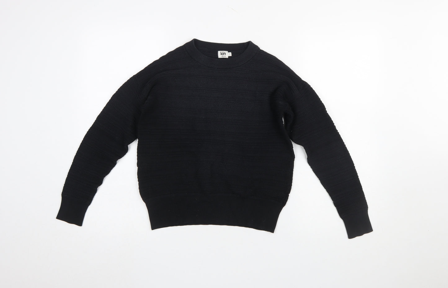 Kin by John Lewis Women's Black Small Crew Neck Knit Jumper